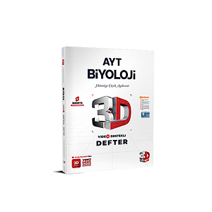 3D AYT Biyoloji Video Destekli Defter