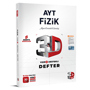 3D TYT Fizik Video Destekli Defter