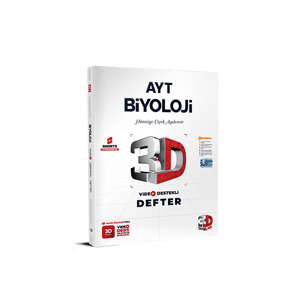 3D AYT Biyoloji Video Destekli Defter